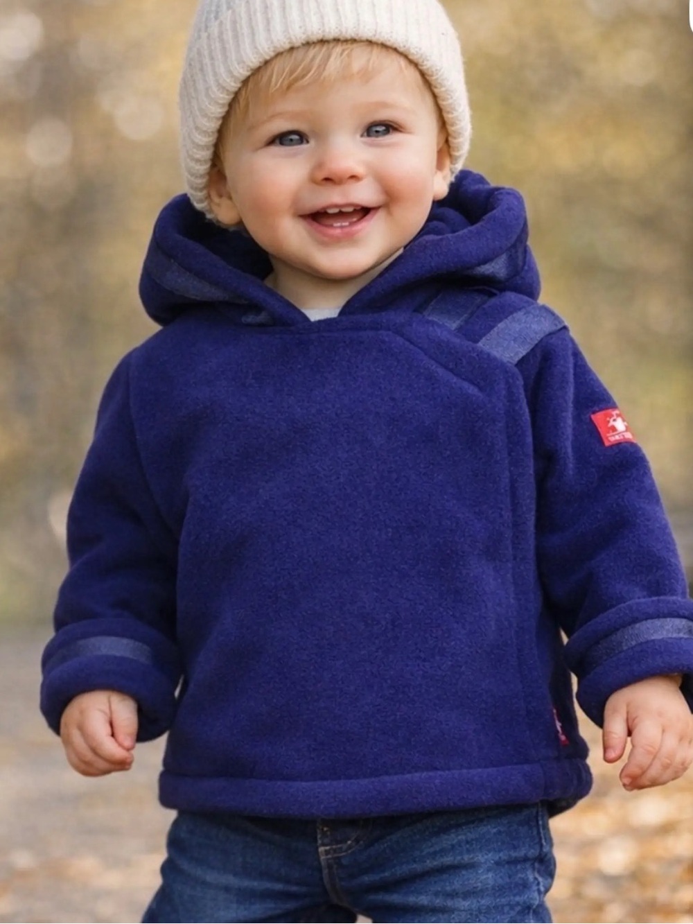 WIDGEON Navy Blue Hooded Fleece Jacket for Toddler
